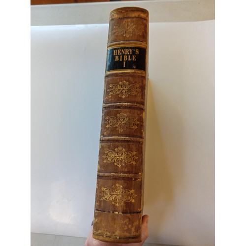 61 - 'The Family Devotional Bible' by Rev Matthew Henry (published by John Tallis, 1852). Multiple steel ... 