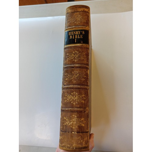 61 - 'The Family Devotional Bible' by Rev Matthew Henry (published by John Tallis, 1852). Multiple steel ... 