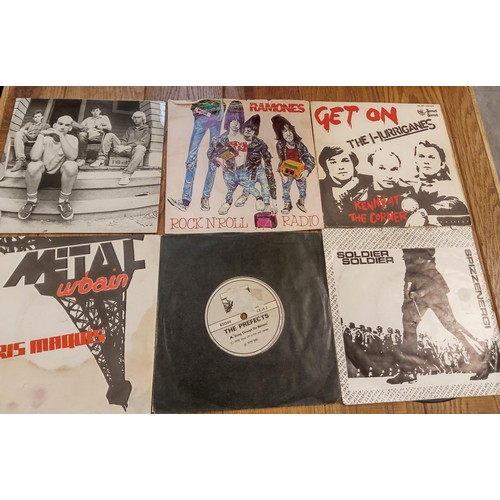 91 - 6 x Punk 45 RPM records, to include Spizzenergi, The Hurricanes, The Prefects, Metal Urban, The Ramo... 