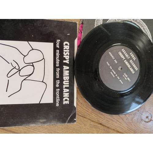 96 - 6 x Punk 45 RPM records, to include Private Dicks, Plastic Sandwiches, Ian Dury & the Blockheads, Cr... 