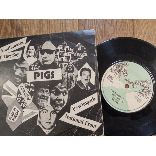 96 - 6 x Punk 45 RPM records, to include Private Dicks, Plastic Sandwiches, Ian Dury & the Blockheads, Cr... 