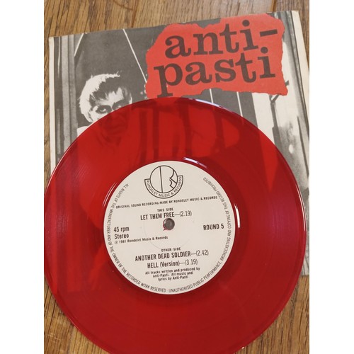 98 - 6 x Punk 45 RPM records, to include Riot Squad, The Disco Zombies, 2.3, Frets, Gang of Four & Anti-P... 