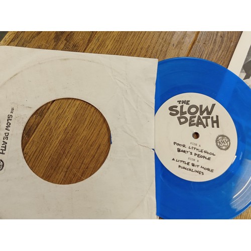 99 - 6 x Punk 45 RPM records, to include Political Assylum, The Slow Death (blue vinyl), Defiant Pose, Th... 