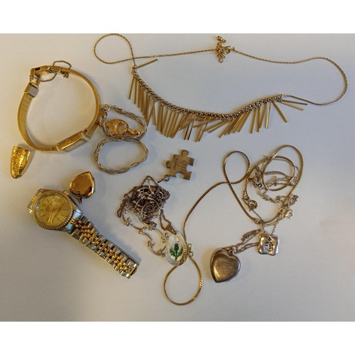 105 - Selection of jewellery & watches from deceased estate unchecked