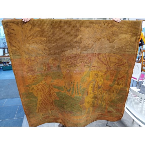 107 - Tapestry 128 x 125cm approx of good age and an original piece bought in Africa