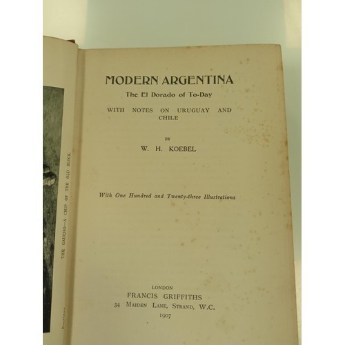 123 - Argentina & The Argentines by Thomas A Turner 1892 published by Swan Sonnenschein & Co Paternoster S... 