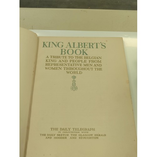 126 - A selection of vintage collectable books, to include King Albert Book which was sold to benefit the ... 