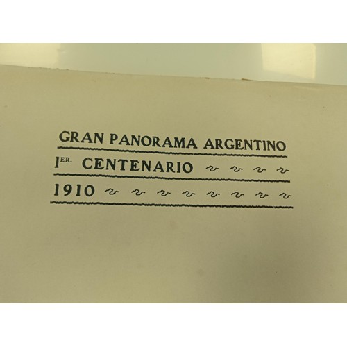 128 - Gran Panorama Argentino Centenario 1910 book publisher Talleres Heliograficos Buenos Aires