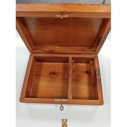 151 - A wooden jewellery box with 5 x watches from a deceased estate to include, Michael Korrs, DKNY, C & ... 