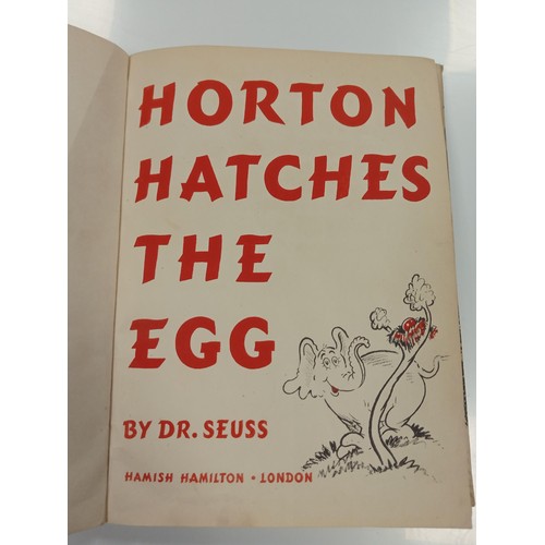 153 - Dr Seuss Horton Hatches the Egg book, Hamish Hamilton London.  Printed in Great Britain by Lowe & Br... 