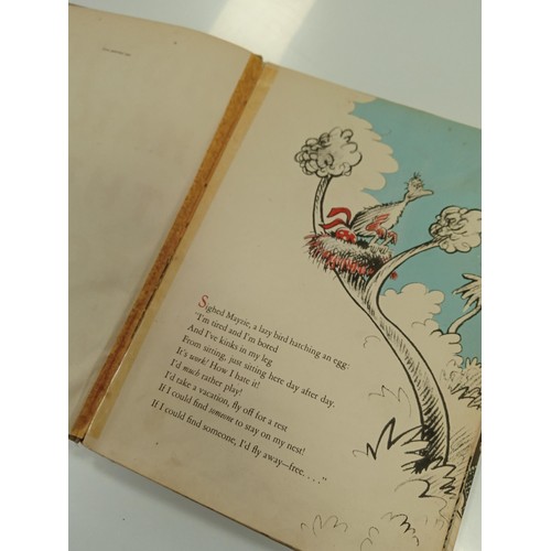 153 - Dr Seuss Horton Hatches the Egg book, Hamish Hamilton London.  Printed in Great Britain by Lowe & Br... 