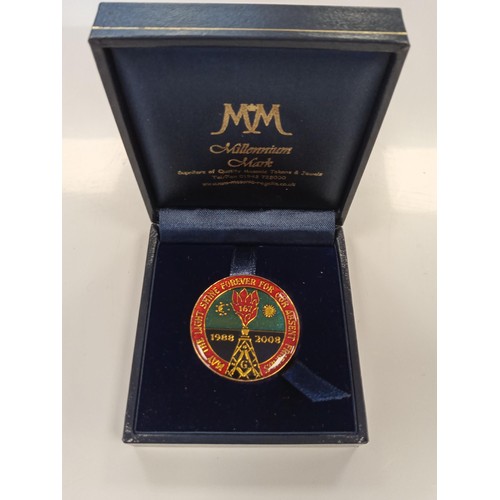 156 - Masonic Coin for the Remembrance of The Piper Alpha, May The Light Shine Forever for our Absent Frie... 