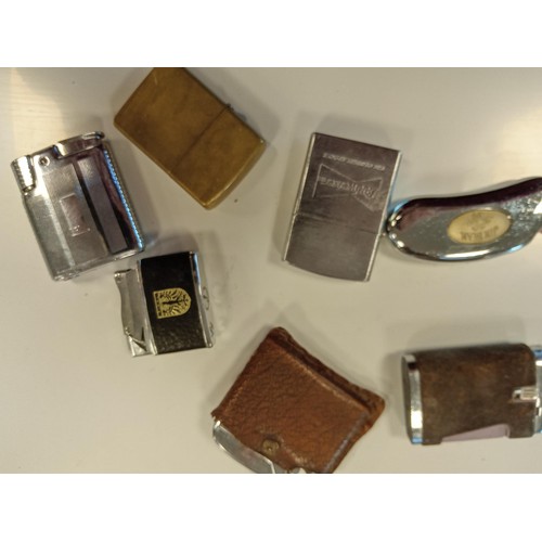 161 - A selection of collectable lighters, Ronson etc