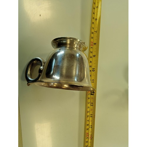 182 - A pair of white metal drinking vessels not much known about them.  They weigh over 300g each approx ... 