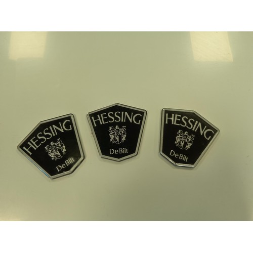 186 - Vintage Hessing De Bilt car badges, used on mainly Mustangs, they were the largest importer of Ameri... 