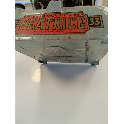 196 - Antique Beatrice number 33 paraffin portable camping stove