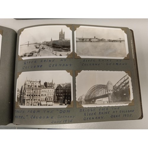 202 - Photo Album of photos from 1935 - 1936 of Switzerland, Italy, Germany, Austria & Hungary