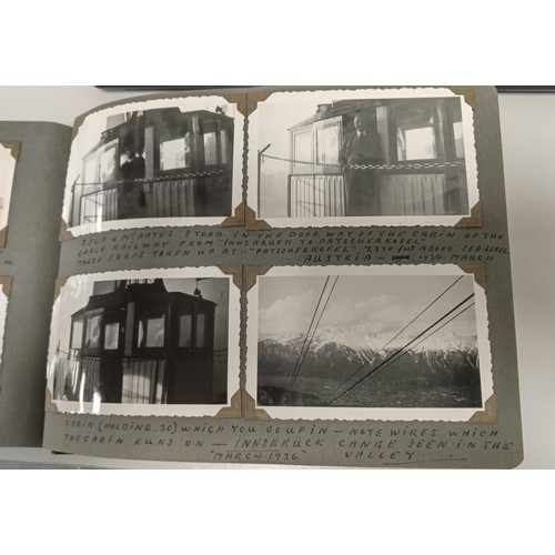 202 - Photo Album of photos from 1935 - 1936 of Switzerland, Italy, Germany, Austria & Hungary