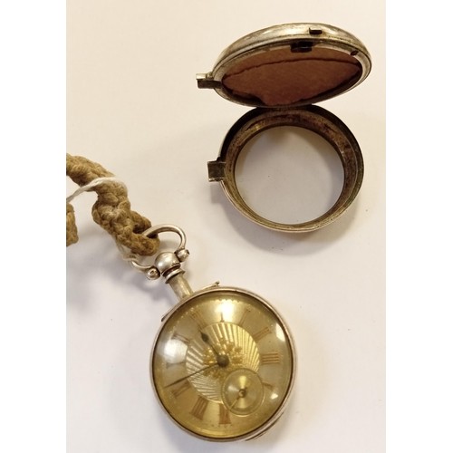 30 - Antique silver Pocket Watch by John Wood, Banff. Chester hallmark 1904 Isaac Jabel Theo Newsome