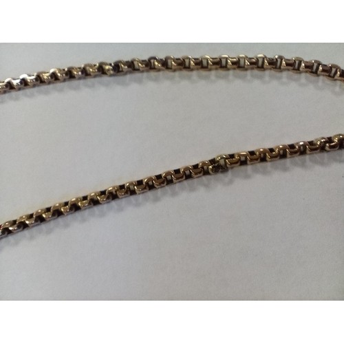 63 - 9ct gold Belcher chain, 10.8g approx.