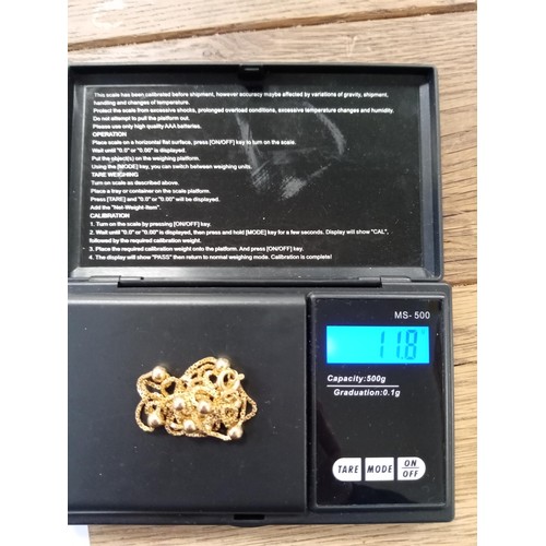 65 - 18ct gold chain, 11.7g approx.