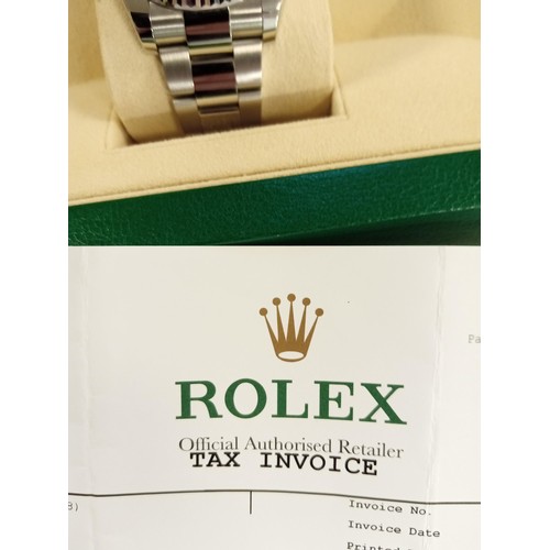 111 - Rolex Oyster Perpetual Datejust watch. White gold bezel with diamond numerals with a grey face. 2017... 