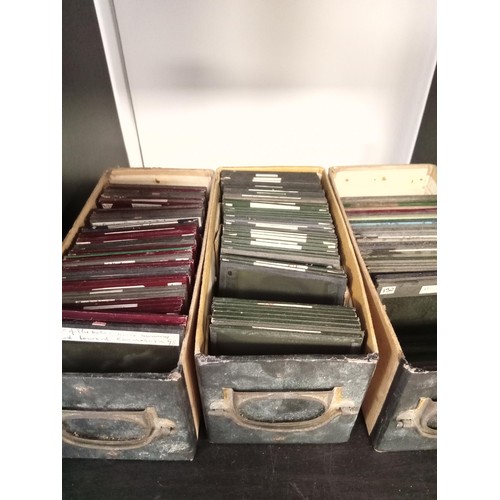 135 - A good selection of vintage glass slides