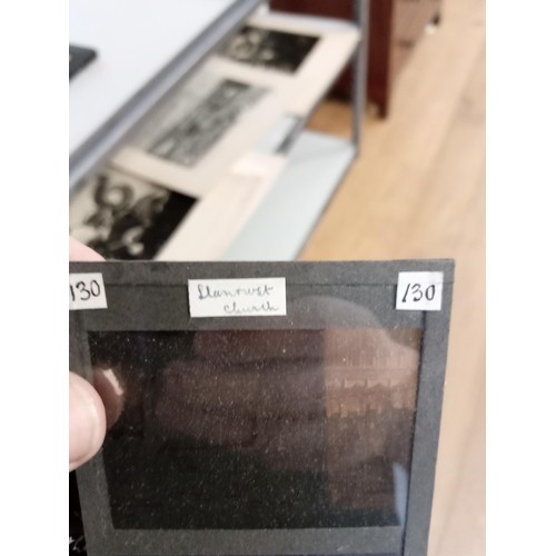 135 - A good selection of vintage glass slides