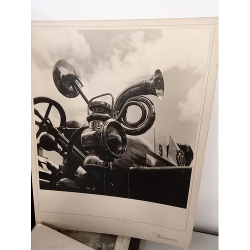 141 - Photographs by Doug Westland, City of Aberdeen 1964 driftwood and 2x vintage cars, all 50x40cm appro... 