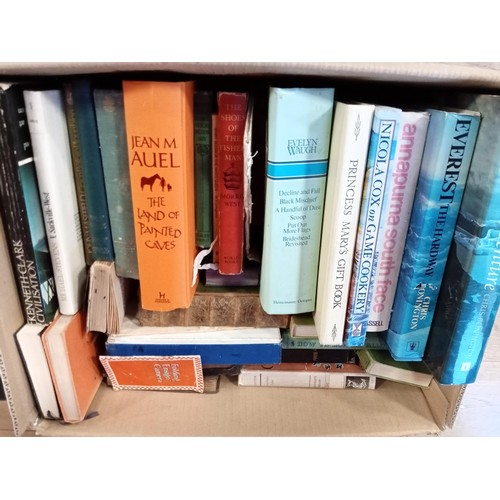 164 - Selection of Penguin books and 2 boxes of assorted books