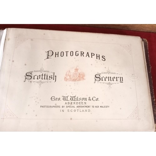 193 - Scottish scenery photograph book by Geo.W. Wilson & Co. Aberdeen photographers by special appointmen... 