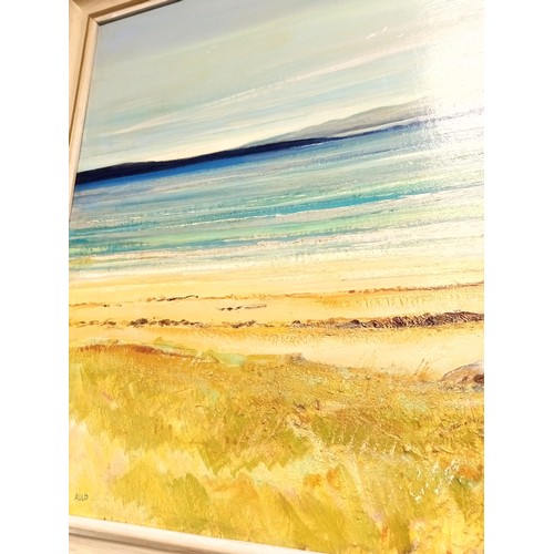 204 - Original Eric Auld oil on board. 'Soll from Caoles' Isle of Tiree