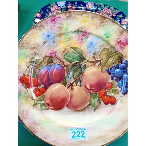 222 - Vintage Sovereign fine China still life fruit plate