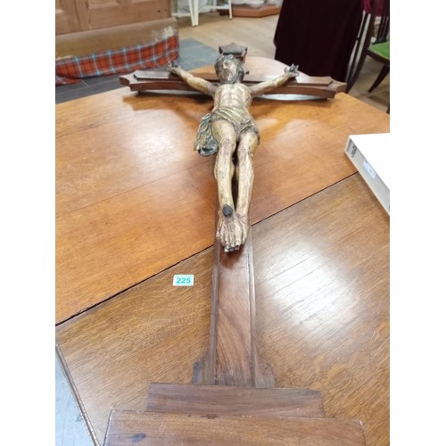 225 - Religious cross INRI 150x80cm approx.