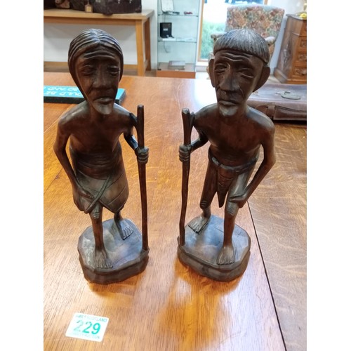 229 - 3x Tribal figurines