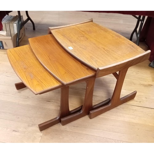 235 - Mid Century nest of 3 tables