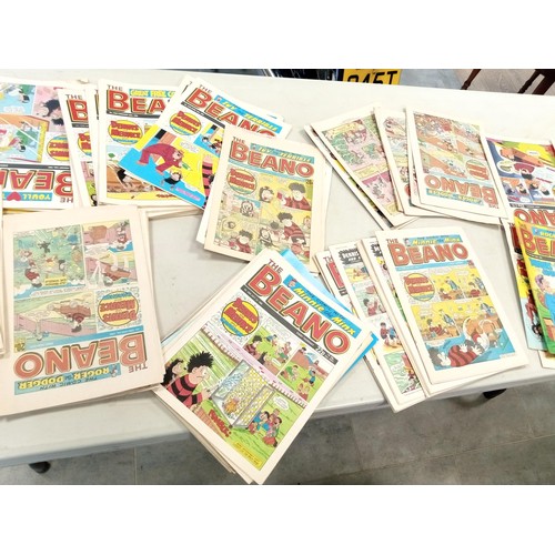 64 - Selection of vintage Beano comics from 1988 onwards