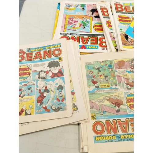 64 - Selection of vintage Beano comics from 1988 onwards