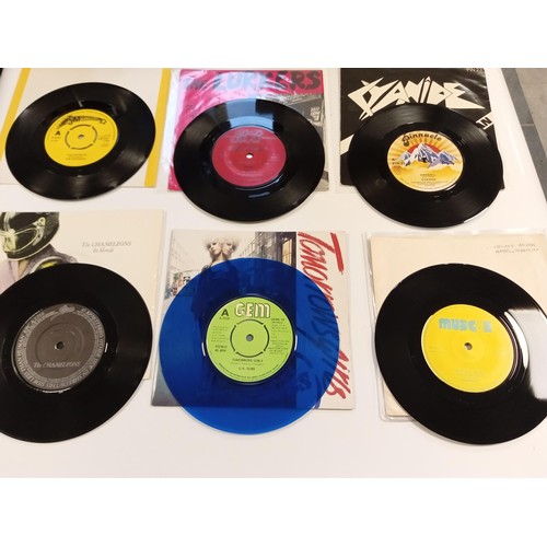 79 - 6 single punk 45 RPM records to include The Pathetix, The Lurkers, Hamilton, Tomorrow Girls, The Cha... 