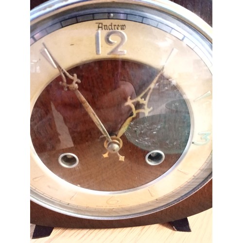 62 - Vintage retro Andrew fireside clock