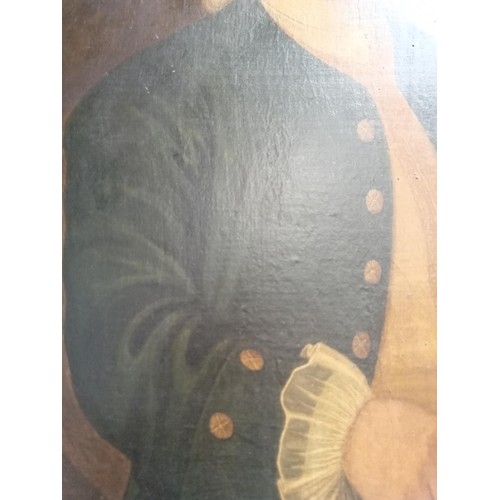 115 - A pair of Victorian oil paintings of Captain Colin Graham Neish & his wife both measure 100x80cm app... 