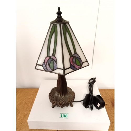 108 - Tiffany style lamp