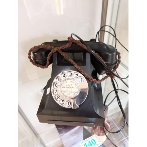 140 - Vintage dial telephone with modern connection