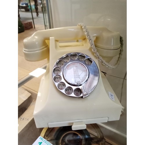 143 - Vintage white ivory telephone