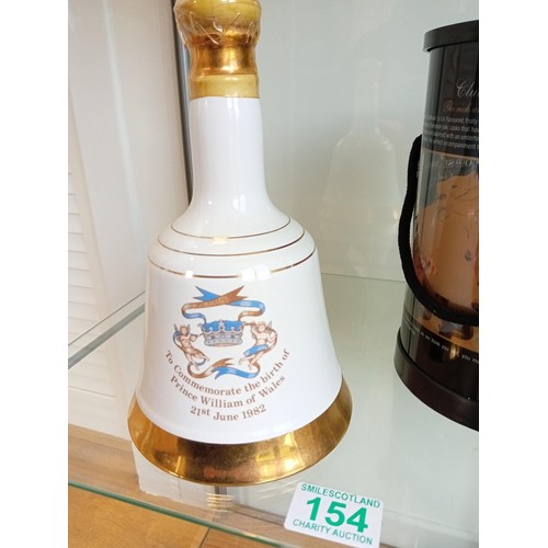 154 - Old St Andrews Clubhouse golf ball scotch whisky plus commemorative whisky bell