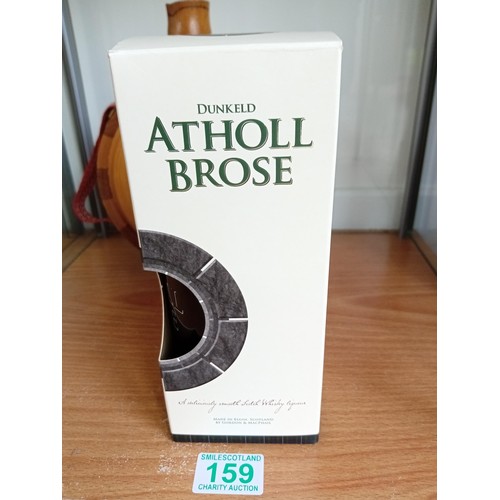 159 - Atholl Brose plus wooden decanter with contents