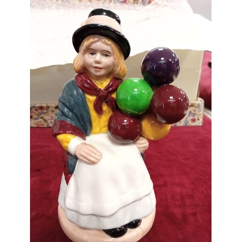 130G - Royal Doulton balloon girl HN2818 & Balloon man HN1954