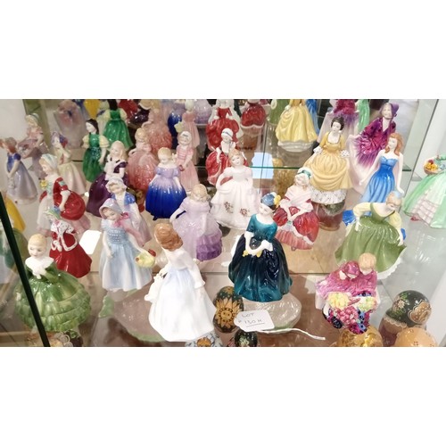 130H - Large selection of Royal Doulton medium figurines approximately 27 of