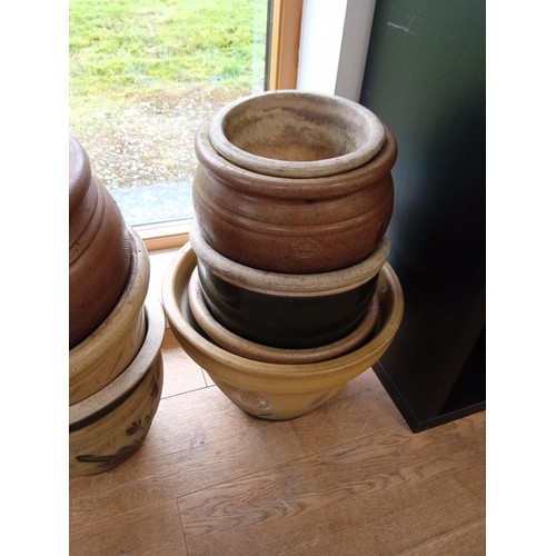 173 - Selection of plant exterior flower pots