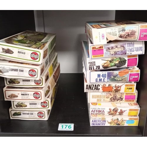 176 - Airfix and Matchbox vintage model kits unchecked